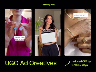 UGC ad creatives | Video Editor | The Lovery