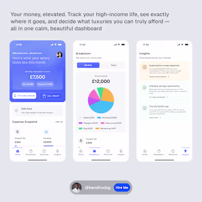SalarySense — Mobile Finance Experience SalarySense is a mob...