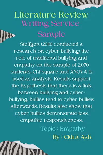 Literature Review Sample