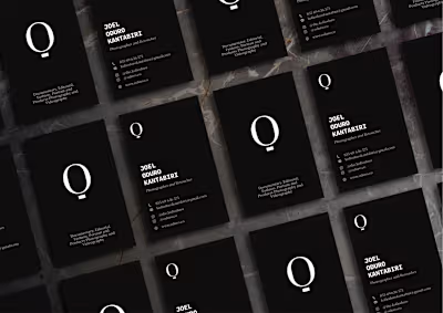 Minimal Business Card Design
