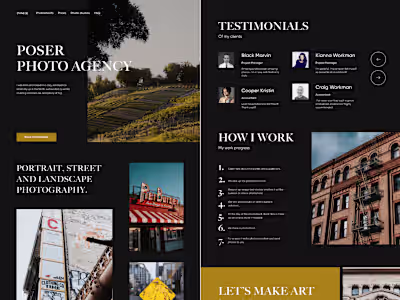Photographer Portfolio