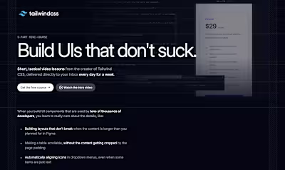 Tailwind UI Clone Landing Page