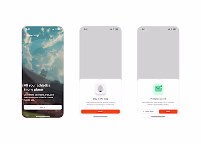 Epic Teams mobile app design