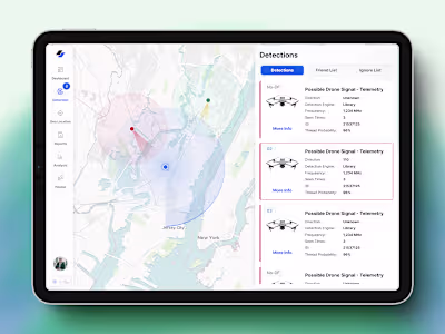 Drone Detection System Interface