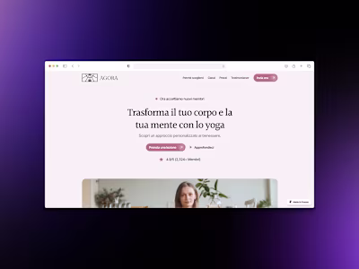 Website Design for Yoga & Wellness Platform