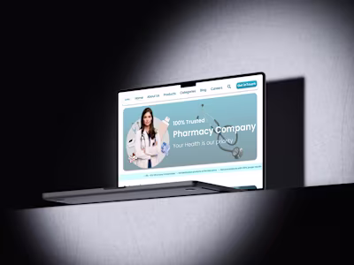 Pharmacy Co. Landing Page design :: Behance