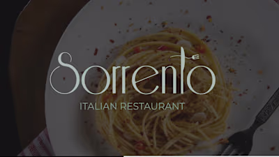 Sorrento Italian Restaurant on Behance