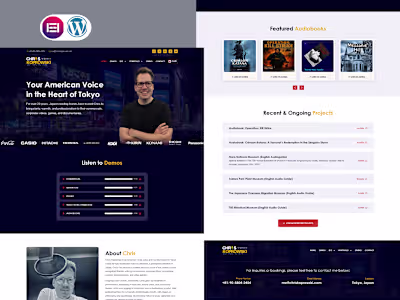 Chris Koprowski Voiceover - Website Redesign