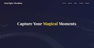 Studio Website – Modern Responsive Web Design