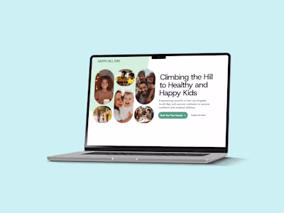 Happy Hill Kids Website Design