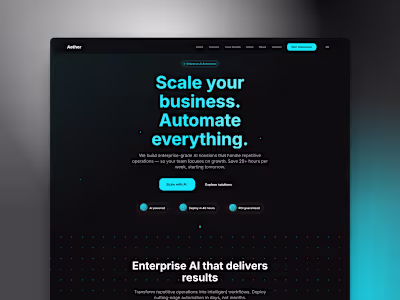 Aether Enterprise Automation Platform Development