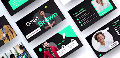 Modern Personal Profile Presentation Design