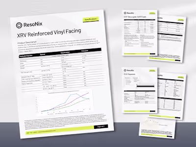 Technical Specification Sheet Standardization for ResoNix