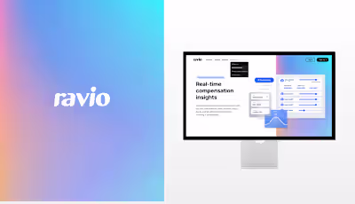 Webflow website for real-time compensation management startup 