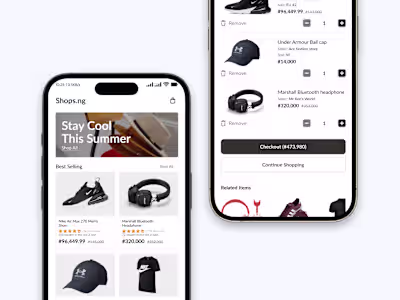 E-commerce mobile app