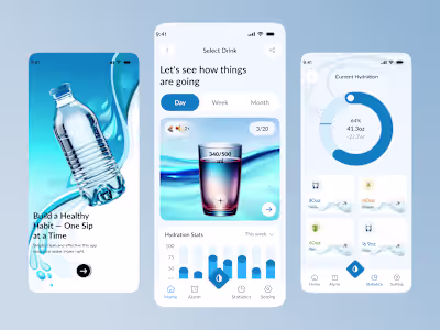  Water Tracker Mobile App 