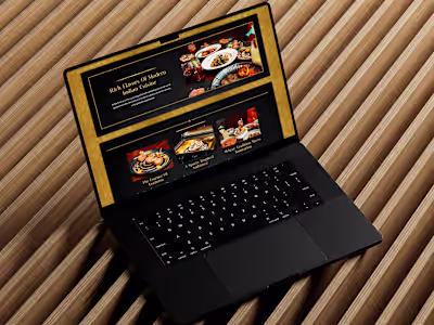 Indian Pavilion Restaurant Website design