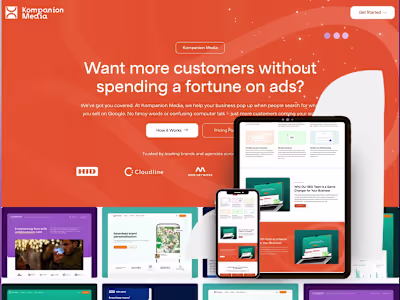 High Conversion Landing page