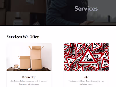Moving Company Website
