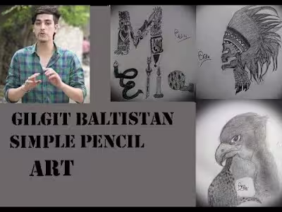 GB SIMPLE PENCIL ART.... - YouTube