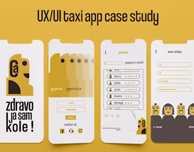 Call Kola - UI Taxi App Case Study