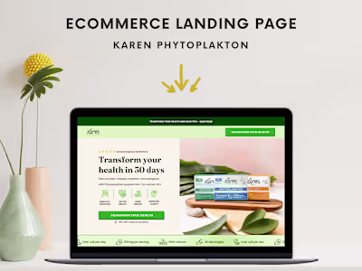 High CRO and converting  landing page 