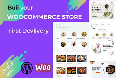 I will design or redesign woocommerce store