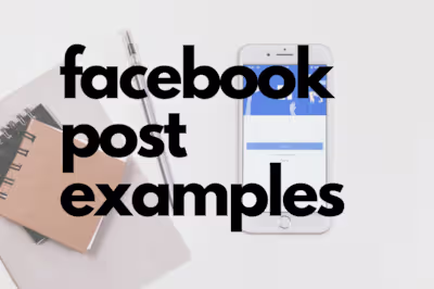 Facebook Post Examples
