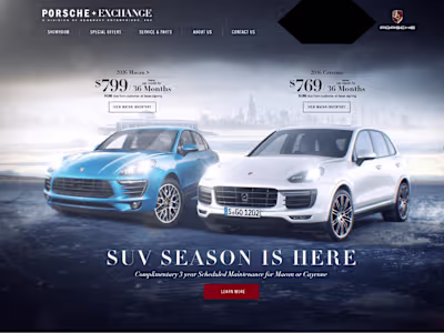 Auto dealership website design