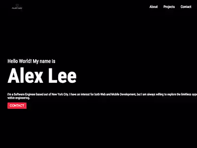 Alex Lee Portfolio