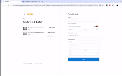 Stripe Payment Checkout Integration with Next.js, Node.js
