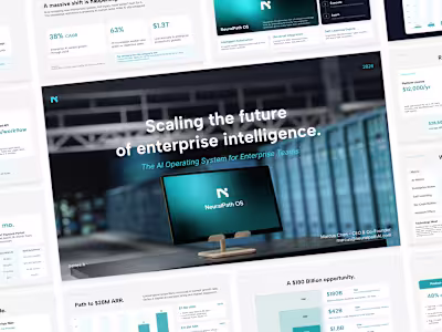NeuralPath AI Pitch Deck Design