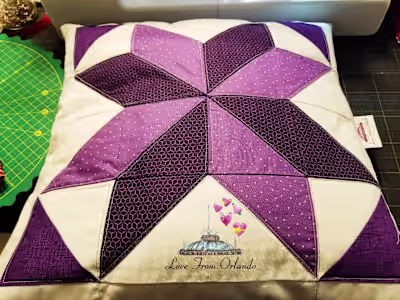 LeMoyne Star Quilted Pillow