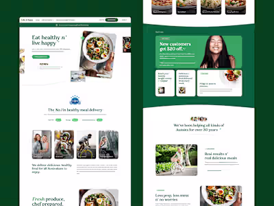 Food Delivery website design