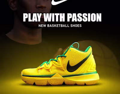Nike Basketball Shoes Social Media Poster Design