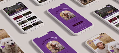 Dog Walking App Design