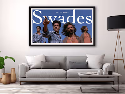 Swades 2004 | Bollywood Movie Artwork | Shah Rukh Khan