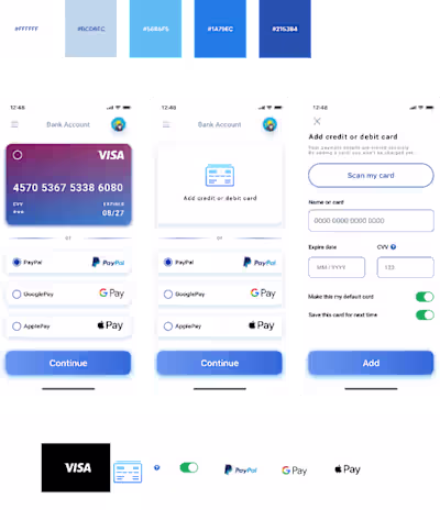 Bank app Payment Methods