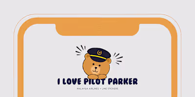 Chat Stickers for Malaysia Airlines