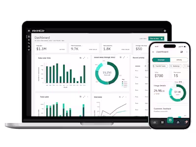 SaaS app design