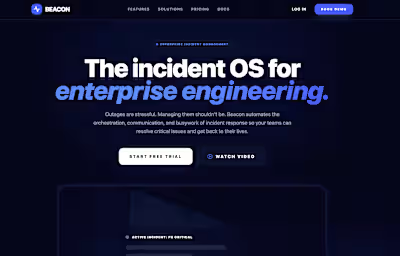 Beacon: Enterprise incident management platform for IT operatio…