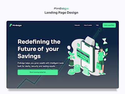 Responsive Landing Page Design for FinEdge