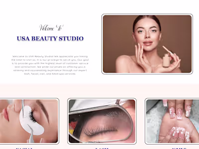 Beauty Website Design