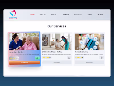 Website & App Development for Helping Hand Health Care Ltd