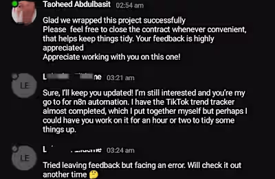Completed another automation project for a client who said I...