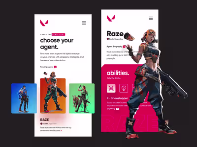 Valorant Game - App Design