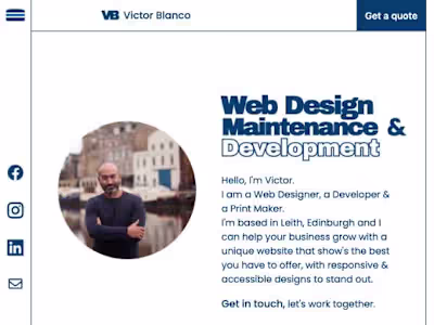 Professional Web Design & Development Services | Victor Blanco …