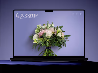 QuickStem Bridal Bouquets: Minimal Identity, Bold Idea 