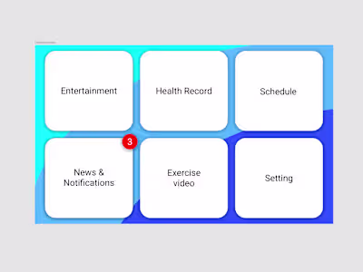 Prototype of an Elderly/senior user-focused tablet app