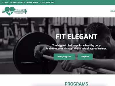 Fit Elegant – Fitness and Wellness program by Xhuliano Zeqo